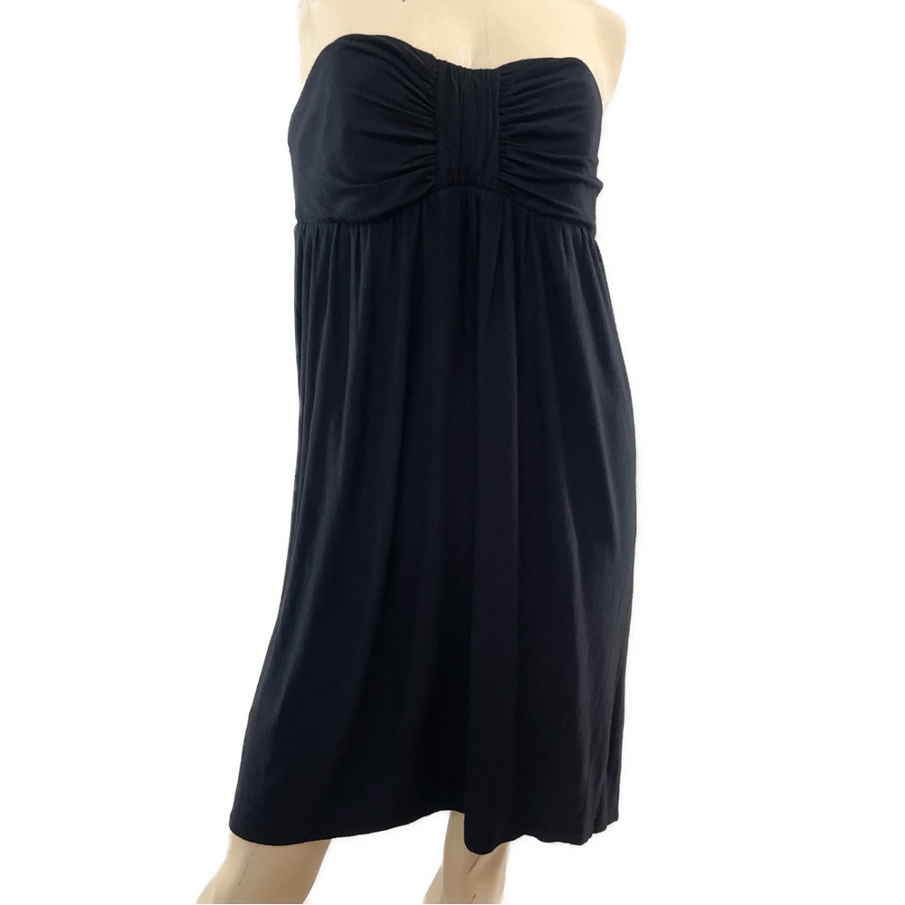 Betsey Johnson- black strapless mini dress- L